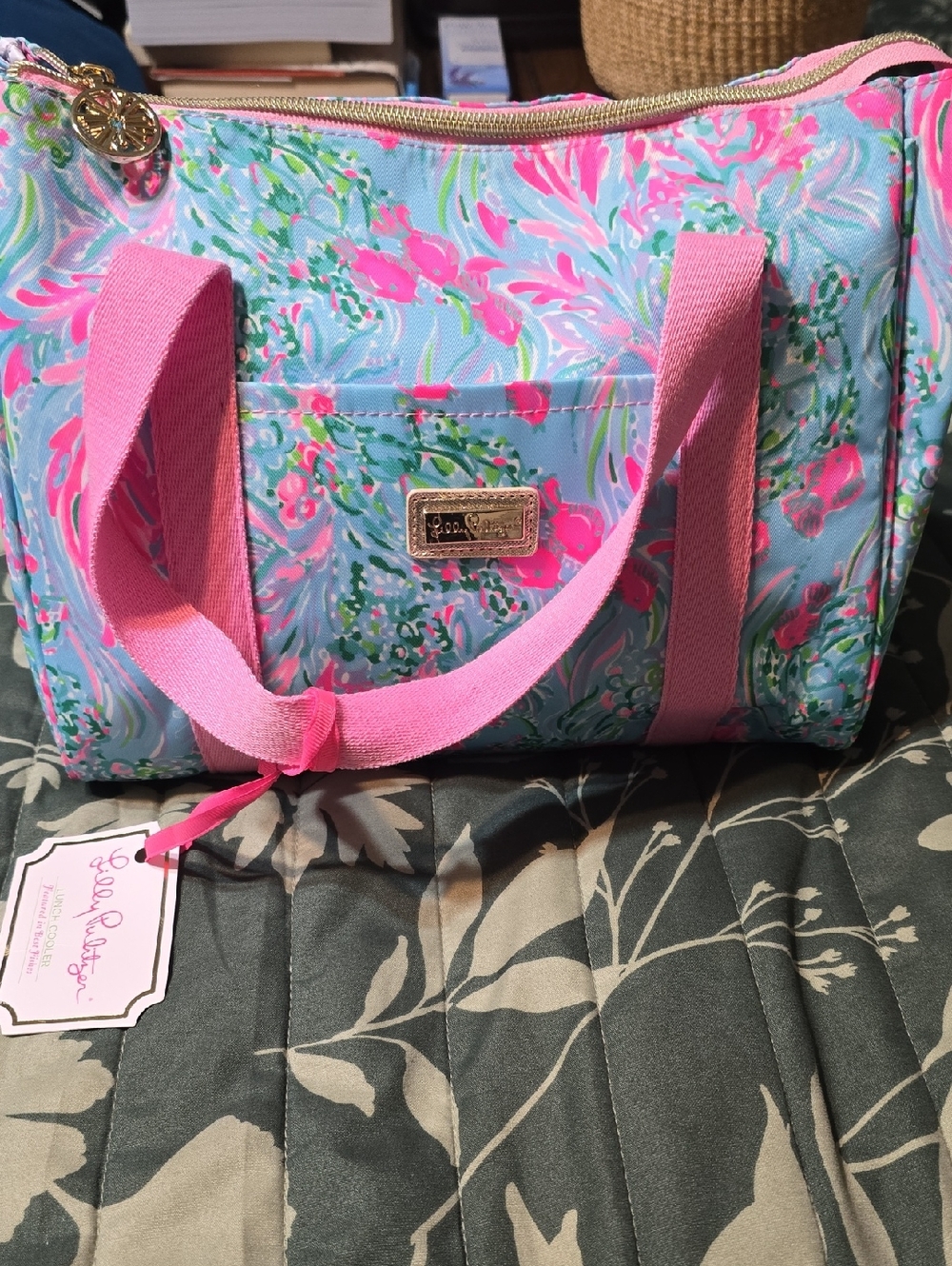 Lilly Pulitzer Pink & Aqua Lunch Cooler